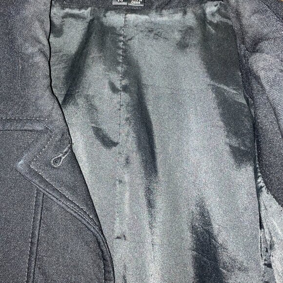 Theory Trench Coat Black with Belt Size M - Picture 9 of 10